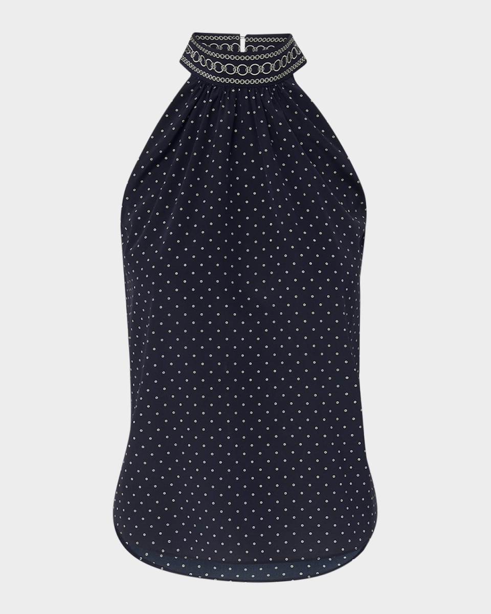 Kovi Silk High-Neck Top